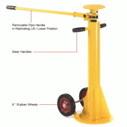 Global Industrial Standard Duty Trailer Stabilizing Jack Stand, 100,000 Lb Static Capacity 24 Global Industrial Standard Duty Trailer Stabilizing Jack Stand, 100,000 Lb Static Capacity -Automotive Shop Equipment Shop 132050 1wco