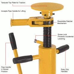 Global Industrial Standard Duty Trailer Stabilizing Jack Stand, 100,000 Lb Static Capacity 25 Global Industrial Standard Duty Trailer Stabilizing Jack Stand, 100,000 Lb Static Capacity -Automotive Shop Equipment Shop 132050 2wco