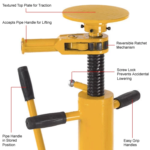 Global Industrial Standard Duty Trailer Stabilizing Jack Stand, 100,000 Lb Static Capacity 11 Global Industrial Standard Duty Trailer Stabilizing Jack Stand, 100,000 Lb Static Capacity - Image 11
