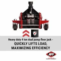 American Forge & Foundry Floor Jack, 4 Ton, Heavy-Duty 12 American Forge & Foundry Floor Jack, 4 Ton, Heavy-Duty -Automotive Shop Equipment Shop 400SS AFF floor jack 2