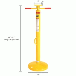 Global Industrial™ Economy Trailer Stabilizing Jack Stand 50,000 Lb. Static Capacity -Automotive Shop Equipment Shop 500001IN dim