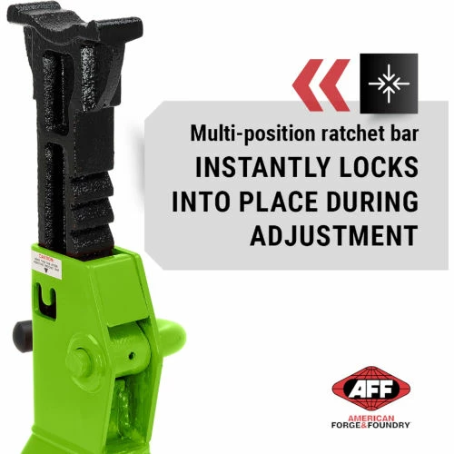 American Forge & Foundry Viking Jack Stand Set, 4 Ton, Ratcheting Style 7 American Forge & Foundry Viking Jack Stand Set, 4 Ton, Ratcheting Style - Image 7