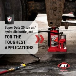 American Forge & Foundry Hydraulic Bottle Jack, 20 Ton, Super Duty, Air -Automotive Shop Equipment Shop 5620SD AFF bottle jack 2