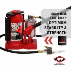 American Forge & Foundry Hydraulic Bottle Jack, 20 Ton, Super Duty, Air -Automotive Shop Equipment Shop 5620SD AFF bottle jack 5
