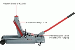 Pro-Lift 2 Ton Low Profile Jack - F-767 -Automotive Shop Equipment Shop B1145072 3wco
