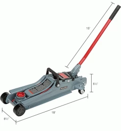 Pro-Lift 2 Ton Low Profile Jack - F-767 -Automotive Shop Equipment Shop B1145072 dim