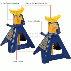 Hein-Werner 3 Ton Jack Stands - HW93503 18 Hein-Werner 3 Ton Jack Stands - HW93503 -Automotive Shop Equipment Shop B1145083 1wco