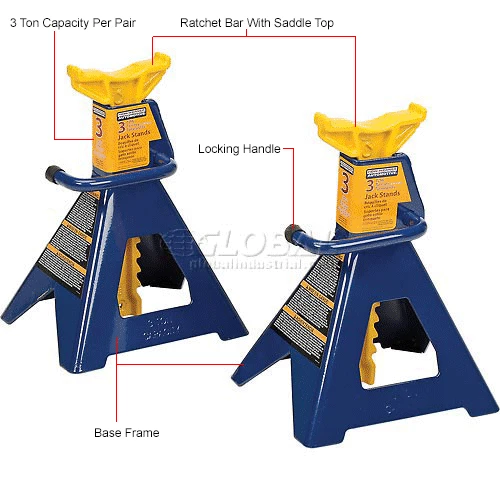 Hein-Werner 3 Ton Jack Stands - HW93503 7 Hein-Werner 3 Ton Jack Stands - HW93503 - Image 7