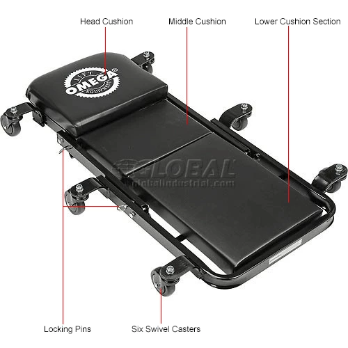 Omega 450 lb. Cap. Low Profile Z Creeper - 91452 15 Omega 450 lb. Cap. Low Profile Z Creeper - 91452 - Image 15