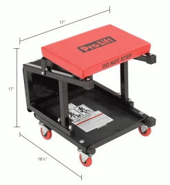 Pro-Lift 300 lb. Cap. Creeper Seat/Stool Combo - C-2800 -Automotive Shop Equipment Shop B1145176 dim