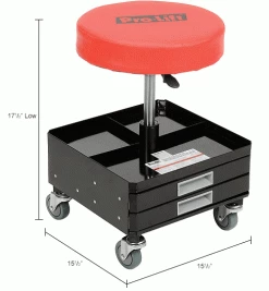 Pro-Lift Pneumatic Chair W/ Drawers - C-3100 42 Pro-Lift Pneumatic Chair W/ Drawers - C-3100 -Automotive Shop Equipment Shop B1145179 dim