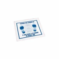 John Dow Industries JohnDow Plastic Vehicle Floor Mats Roll, White - 500 Mats/Roll - FM-3-H