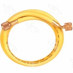 25' - Yellow Manifold Gauge R12 Service Hose w/ Anti Blow Back - Four Seasons 59907