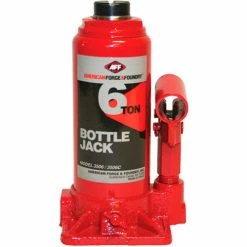 American Forge & Foundry Bottle Jack W/ Case, 6 Ton