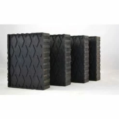The Main Resource 4-Piece Solid Molded Rubber Block Pad Kit, 6-1/2" X 4-3/4" X 1-1/2"