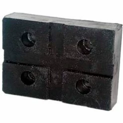 The Main Resource Lift Pads For Globe, Molded Rubber Pad, 3" X 4-1/2" X 1"